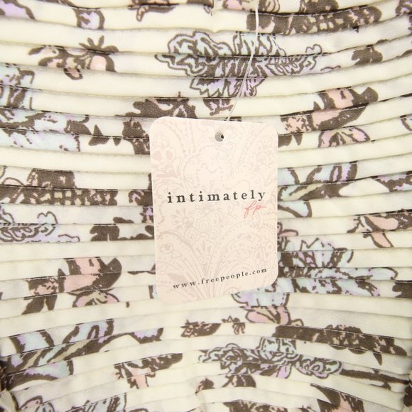 NWT Free People Weekend Plans Bodysuit Ivory Blue Corset Ruffle Size S, M, L - Picture 7 of 11